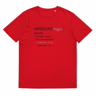Vielleicht woordenboekdefinitie Uniseks T-shirt van biologisch katoen