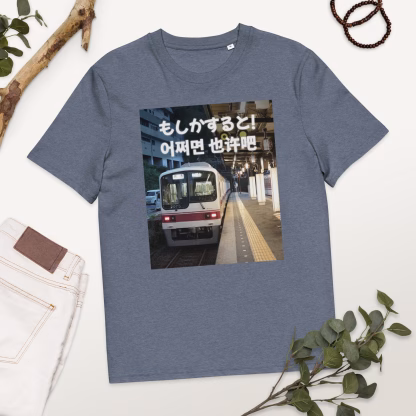 Moshika suruto eojjeomyeon yě xǔ ba Uniseks T-shirt van biologisch katoen - Afbeelding 15