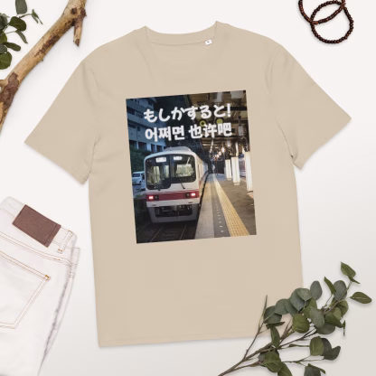 Moshika suruto eojjeomyeon yě xǔ ba Uniseks T-shirt van biologisch katoen - Afbeelding 19
