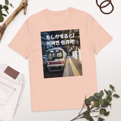 Moshika suruto eojjeomyeon yě xǔ ba Uniseks T-shirt van biologisch katoen - Afbeelding 21