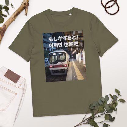 Moshika suruto eojjeomyeon yě xǔ ba Uniseks T-shirt van biologisch katoen - Afbeelding 13