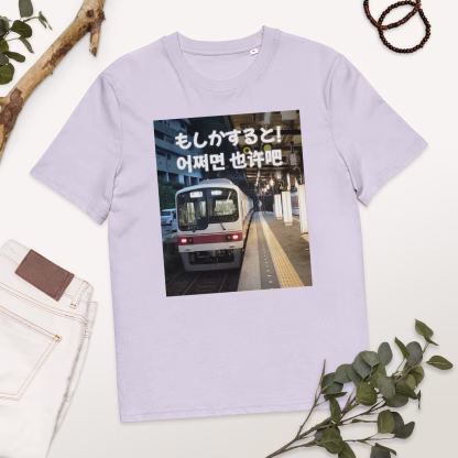 Moshika suruto eojjeomyeon yě xǔ ba Uniseks T-shirt van biologisch katoen - Afbeelding 25