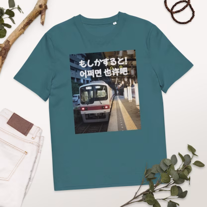 Moshika suruto eojjeomyeon yě xǔ ba Uniseks T-shirt van biologisch katoen - Afbeelding 11