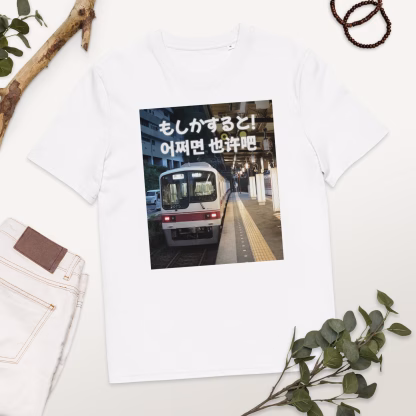 Moshika suruto eojjeomyeon yě xǔ ba Uniseks T-shirt van biologisch katoen - Afbeelding 27