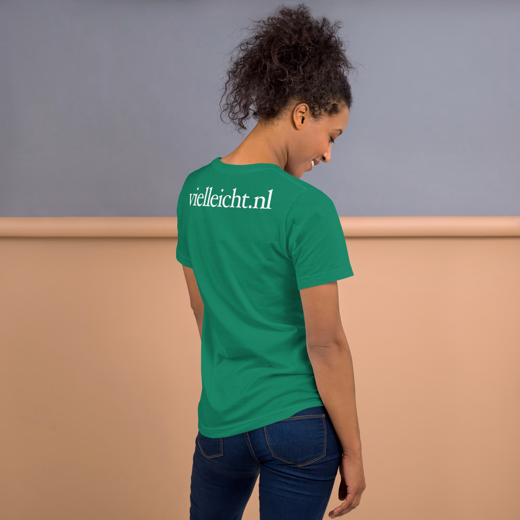 Vielleicht neon driehoek geborduurd uniseks T-shirt - Afbeelding 28