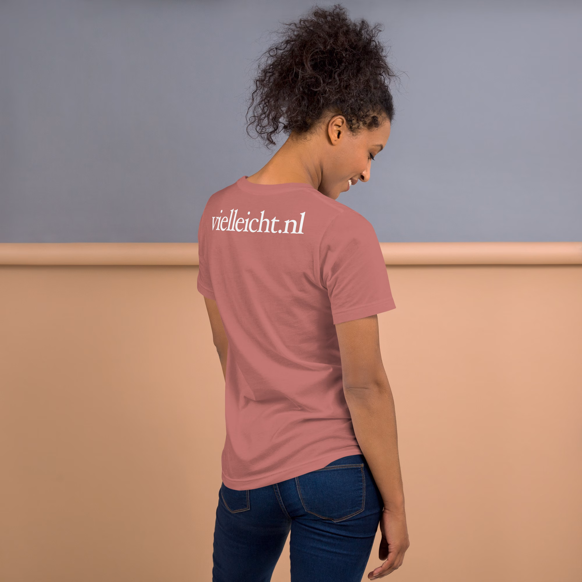 Vielleicht neon driehoek geborduurd uniseks T-shirt - Afbeelding 30