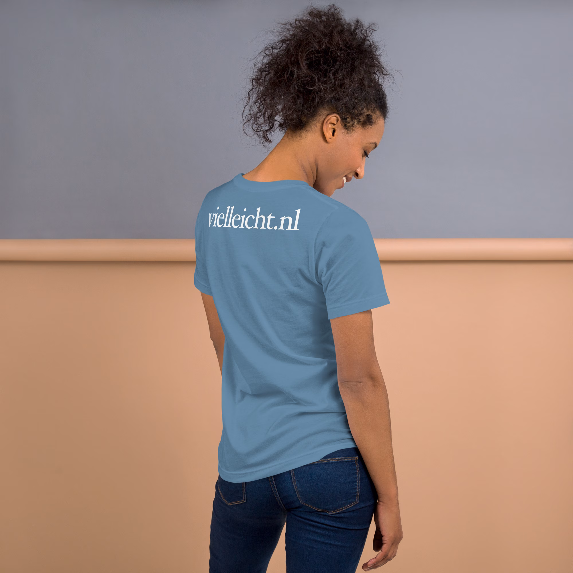 Vielleicht neon driehoek geborduurd uniseks T-shirt - Afbeelding 34